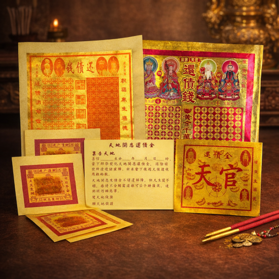 天地开恩还债金 Heaven And Earth Mercy Debt Repay Joss Paper 天地开恩还债金 Heaven And Earth Mercy Debt Repay Joss Paper