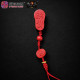帝王砂贵人鞋  PENDANT OF CHINESE ANCIENT COINS AND SHOES IN CINNABAR