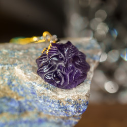 紫灵狐仙吊坠 Nine Tails Fairy Fox Pendant 紫灵狐仙吊坠 Nine Tails Fairy Fox Pendant