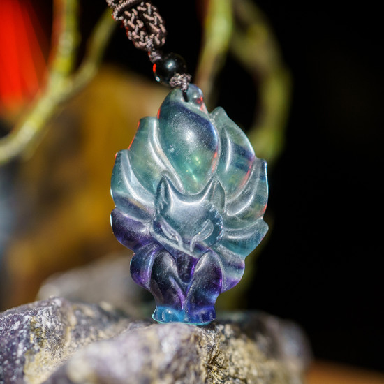 绚丽狐仙吊坠 Nine Tails Fairy Fox Pendant 绚丽狐仙吊坠 Nine Tails Fairy Fox Pendant