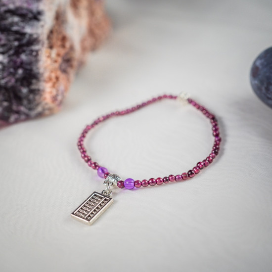石榴石算盘单圈 Garnet with abacus 石榴石算盘单圈 Garnet with abacus