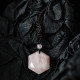 粉水晶大卫星吊坠 Rose Quartz Star of David Pendant 粉水晶大卫星吊坠 Rose Quartz Star of David Pendant