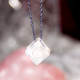 蓝月光方块吊坠 Blue Moonstone Pendant 蓝月光方块吊坠 Blue Moonstone Pendant