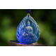 蓝琉璃药师佛吊坠 Blue Glazed Medicine Buddha Pendant 蓝琉璃药师佛吊坠 Blue Glazed Medicine Buddha Pendant