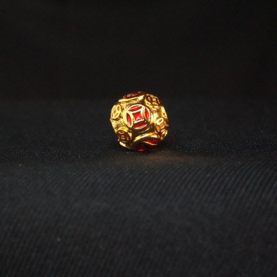 红色八方来财珠 Red Abundance Prosperous Bead