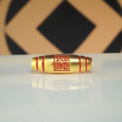 红龙天珠 Red Dragon Dzi Bead 红龙天珠 Red Dragon Dzi Bead