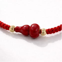 朱砂纳福手绳 CINNABAR FORTUNE RED STRING