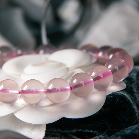 星光粉晶手链 Star Rose Quartz Bracelet 星光粉晶手链 Star Rose Quartz Bracelet