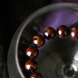 极品极光紫钛 Auralite Rutilated Amethyst Bracelet 极品极光紫钛 Auralite Rutilated Amethyst Bracelet