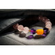 粉紫 + 蜜蜡手链 Rose Quartz + Beeswax Bracelet 粉紫 + 蜜蜡手链 Rose Quartz + Beeswax Bracelet