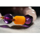 粉紫 + 蜜蜡手链 Rose Quartz + Beeswax Bracelet 粉紫 + 蜜蜡手链 Rose Quartz + Beeswax Bracelet