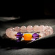 粉紫 + 蜜蜡手链 Rose Quartz + Beeswax Bracelet 粉紫 + 蜜蜡手链 Rose Quartz + Beeswax Bracelet