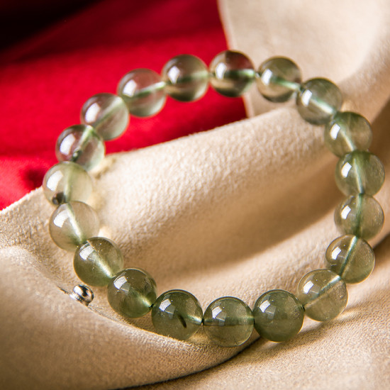 绿发晶手链 Green Rutilated Quartz Bracelet 绿发晶手链 Green Rutilated Quartz Bracelet