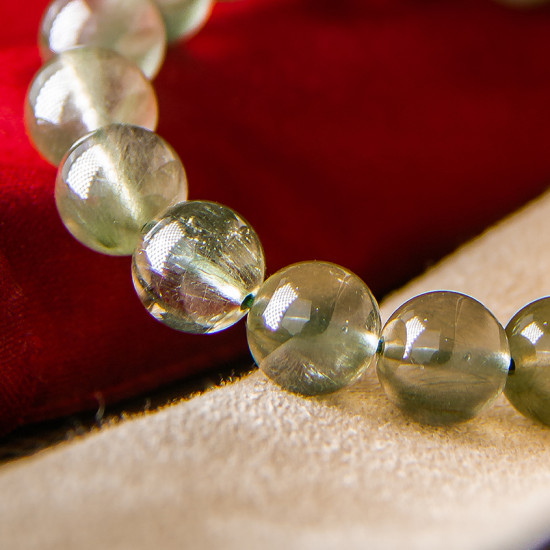 绿发晶手链 Green Rutilated Quartz Bracelet 绿发晶手链 Green Rutilated Quartz Bracelet