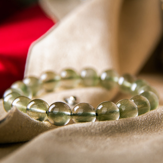 绿发晶手链 Green Rutilated Quartz Bracelet 绿发晶手链 Green Rutilated Quartz Bracelet