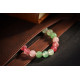 绿红草莓晶手链 Green And Red Strawberry Quartz Bracelet 绿红草莓晶手链 Green And Red Strawberry Quartz Bracelet