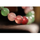 绿红草莓晶手链 Green And Red Strawberry Quartz Bracelet 绿红草莓晶手链 Green And Red Strawberry Quartz Bracelet