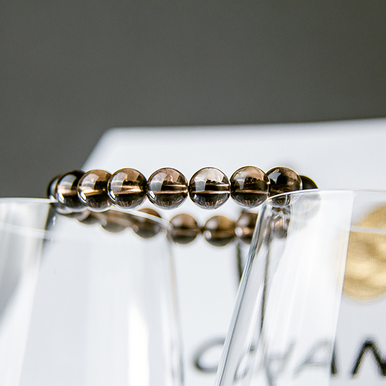 茶水晶手链 ( 圆珠 ) Smoky Quartz Bracelet ( Round Shape ) 茶水晶手链 ( 圆珠 ) Smoky Quartz Bracelet ( Round Shape )