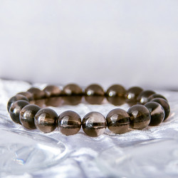 茶水晶手链 ( 圆珠 ) Smoky Quartz Bracelet ( Round Shape ) 茶水晶手链 ( 圆珠 ) Smoky Quartz Bracelet ( Round Shape )