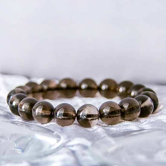 茶水晶手链 ( 圆珠 ) Smoky Quartz Bracelet ( Round Shape ) 茶水晶手链 ( 圆珠 ) Smoky Quartz Bracelet ( Round Shape )