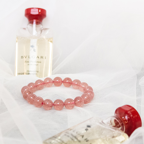 草莓晶手链 Strawberry Quartz Bracelet 草莓晶手链 Strawberry Quartz Bracelet