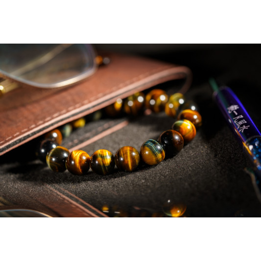蓝虎眼石手链 Blue Tigerite Bracelet