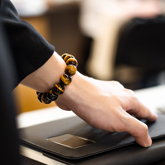 黄虎眼石手链 Yellow Tigerite Bracelet 黄虎眼石手链 Yellow Tigerite Bracelet