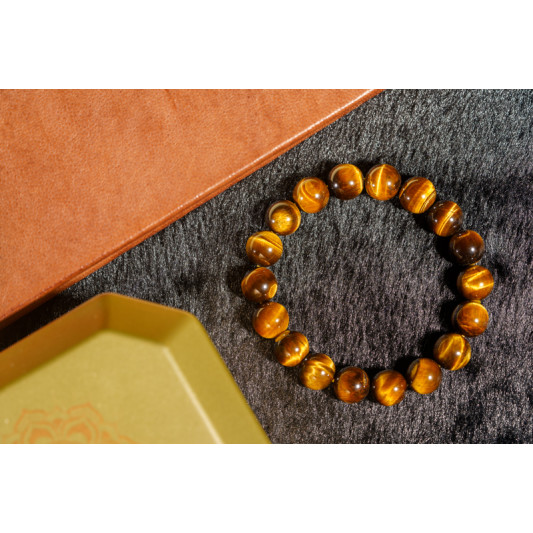 黄虎眼石手链 Yellow Tigerite Bracelet 黄虎眼石手链 Yellow Tigerite Bracelet