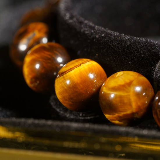 黄虎眼石手链 Yellow Tigerite Bracelet 黄虎眼石手链 Yellow Tigerite Bracelet