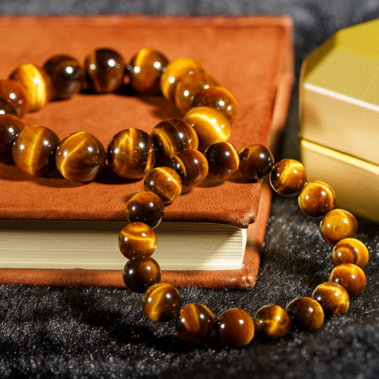 黄虎眼石手链 Yellow Tigerite Bracelet 黄虎眼石手链 Yellow Tigerite Bracelet
