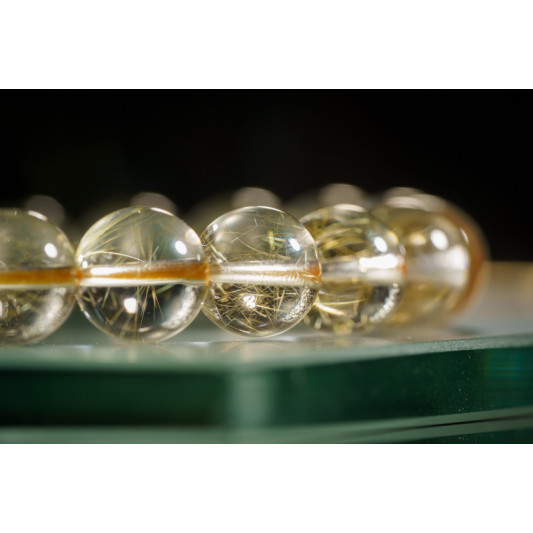 金发晶手链 Rutilated Quartz Bracelet 金发晶手链 Rutilated Quartz Bracelet