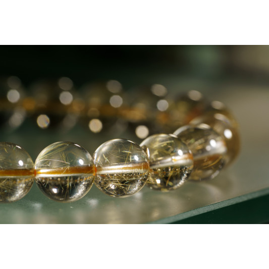 金发晶手链 Rutilated Quartz Bracelet 金发晶手链 Rutilated Quartz Bracelet
