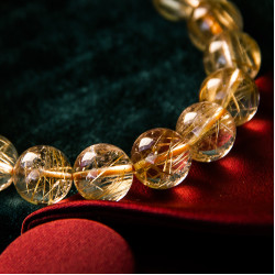 钛金手链 Golden Rutilated Quartz Bracelet 钛金手链 Golden Rutilated Quartz Bracelet