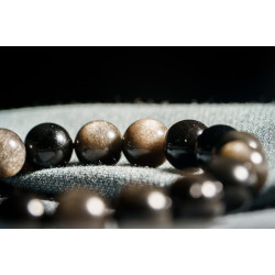 银曜石手链 Silver Obsidian Bracelet 银曜石手链 Silver Obsidian Bracelet