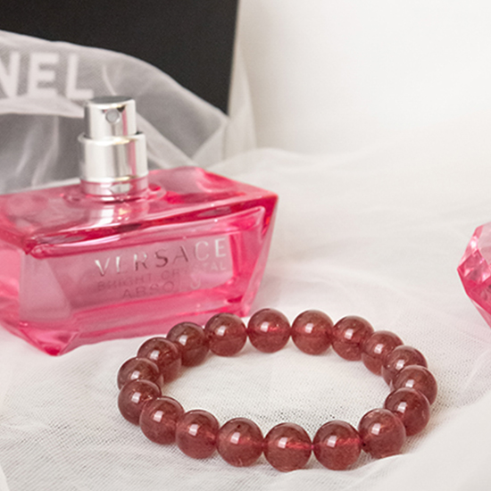 高等草莓晶手链 High Grade Strawberry Quartz Bracelet 高等草莓晶手链 High Grade Strawberry Quartz Bracelet