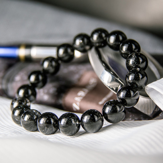 高等黑发晶手链 Black Rutilated Quartz Bracelet 高等黑发晶手链 Black Rutilated Quartz Bracelet
