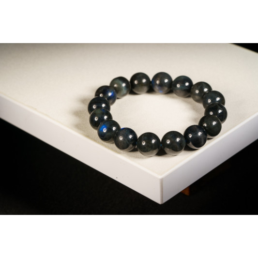 黑蓝月光手链 Black Moonstone Bracelet 黑蓝月光手链 Black Moonstone Bracelet
