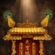 福海旺财金花 *小号 GOLDEN FORTUNE EMBLEM 