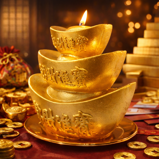财富节节高酥油烛 TREASURE CANDLE