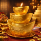 财富节节高酥油烛 TREASURE CANDLE