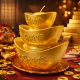 财富节节高酥油烛 TREASURE CANDLE