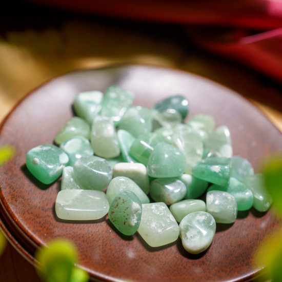 消磁碎水晶:东陵玉 Tumbled Aventurine 消磁碎水晶:东陵玉 Tumbled Aventurine