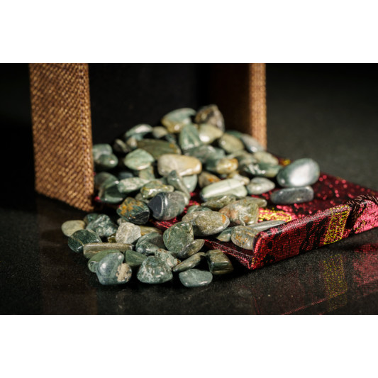 消磁碎水晶:鹰眼石 Tumbled Hawk's Eye 消磁碎水晶:鹰眼石 Tumbled Hawk's Eye