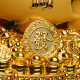 一帆风顺 (大)  Safe Sailing Ship (Golden Sanded) - Big Sized