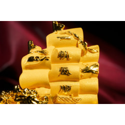 一帆风顺 (小)  Safe Sailing Ship (Golden Sanded) - Small Sized