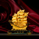 一帆风顺 (小)  Safe Sailing Ship (Golden Sanded) - Small Sized