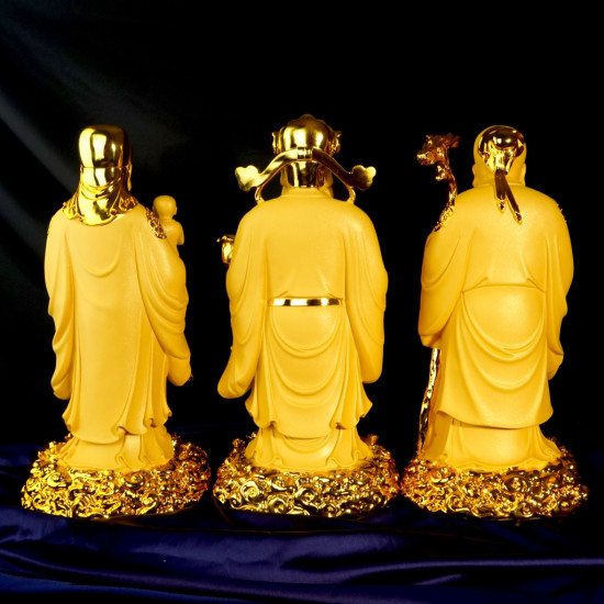 三星聚财 / 金沙福禄寿 Fortune / Golden Sanded Three Auspicious Lucky Star Gods 三星聚财 / 金沙福禄寿 Fortune / Golden Sanded Three Auspicious Lucky Star Gods