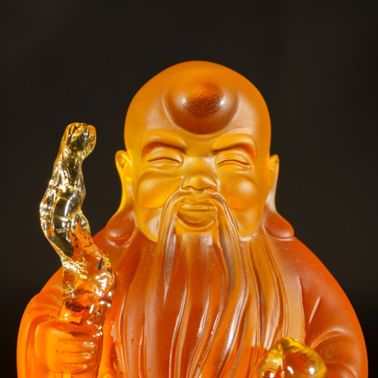 古法琉璃福禄寿（A款）Three Auspicious Lucky Star Gods (Ancient Glazed Glass) [Type A]