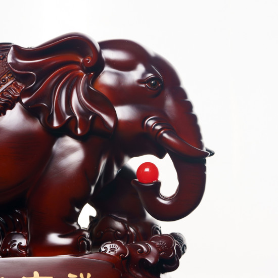 大象 - 平安吉祥如意象 Elephant of Auspicious, Wishful and Safeness (Shine Wooden Material) 大象 - 平安吉祥如意象 Elephant of Auspicious, Wishful and Safeness (Shine Wooden Material)