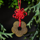 守富贵长命牌(红色)The Longevity Wishful Plate (Red Strings) 守富贵长命牌(红色)The Longevity Wishful Plate (Red Strings)
